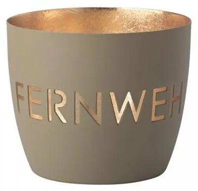 Produktbild von Gift Company Windlicht Madras Fernweh Sandstone Gold
