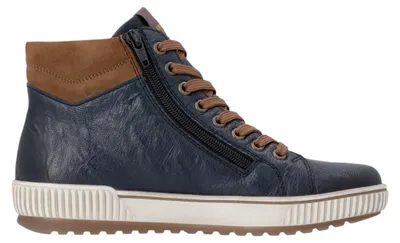Imagen del producto de Remonte: Botas de cordones para mujer, color azul, para uso casual