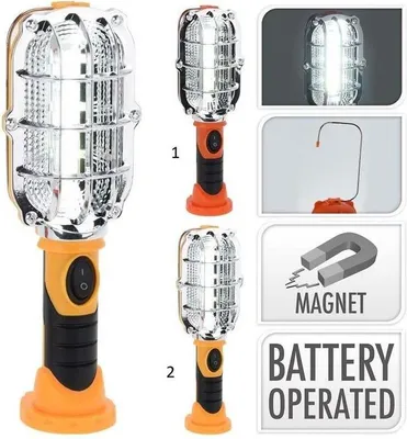 Obrázek produktu pro Pracovní lampa COB LED 300 lumenů - Barva oranžová - (č. 807)