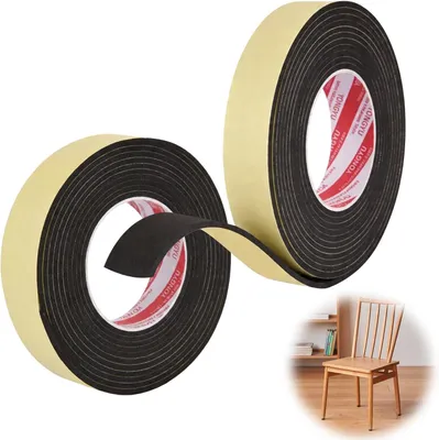 Produktbild von Schaumstoffband 20 mm x 2 mm, 5 Meter, schwarz, für Fenster und Türen