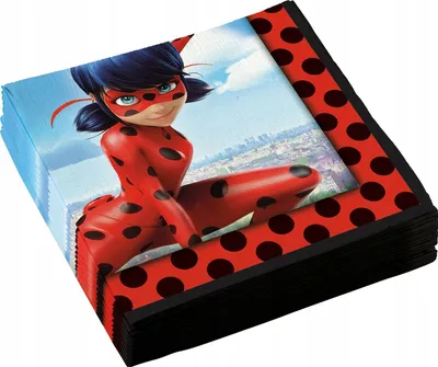 Image de Amscan Europe Miraculous Servietten 33x33cm 20 Stück