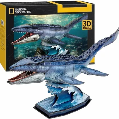 Productafbeelding van CUBICFUN 3D-puzzel National Geographic: Mosasaurus, 76 stukjes
