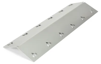 Zdjęcie produktu dla Pokrywa palnika ze stali nierdzewnej - 410x140 mm - bardzo wytrzymała 1,5 mm - odpowiednia do wielu grilli