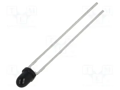 Obrázok produktu pre Fototransistor; 3 mm; λmax: 900 nm; 35 V; 12°; λd: 730–1120 nm; 165 mW. SFH 309 FA-4 – fototransistor