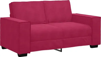 Produktbild von vidaXL 2-Sitzer-Sofa Weinrot 160x78x84 cm Samt