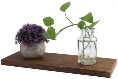 Zdjęcie produktu dla Panele ścienne drewniane - zestaw 3 sztuk, oszczędzające miejsce - wielofunkcyjne - 40 x 14 x 2 cm - drewno