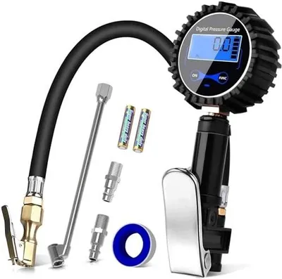 Zdjęcie produktu dla Cyfrowy miernik ciśnienia opon manometr 200 psi LCD do samochodu