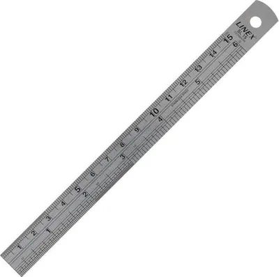 Obrázok produktu pre Linex SL 15, Stolové pravítko, Nerezová oceľ, Šedá, 150 mm, 15 mm, 0,1 mm