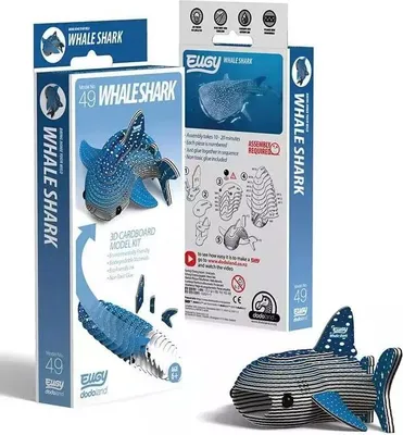 Immagine prodotto di Eugy 3D squalo balena set artigianale - giocattolo ecologico