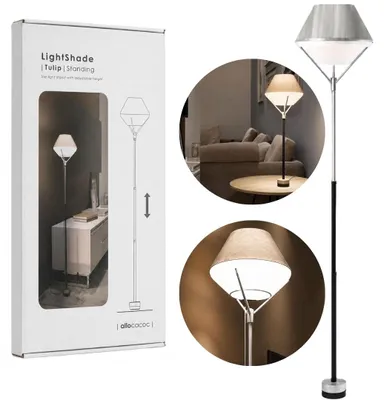 Zdjęcie produktu dla Lampa Stojąca Allocacoc LightShade Tulip Standing + LightCube 2700K