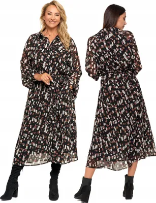 Produktbild von Damen Midikleid mit Krawatte MORAJ L