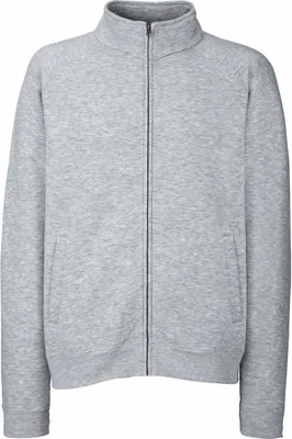 Produktbild von Fruit of the Loom 62-230-0 | Classic Sweat Jacket - Farbe: Heather Grey - Größe: S