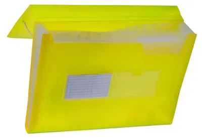 Obrázok produktu pre Teczka Harmonijkowa Żółta A4 z Gumką 13 Przegródek