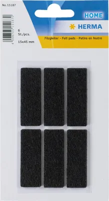Immagine prodotto di HERMA 15187 HERMA Filzgleiter schwarz 15x45 mm