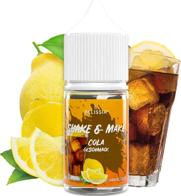 Produktbild von Belissia Shake and Make Cola Refill - 30 ml hochdosiertes Lebensmittelaroma - zum Nachfüllen - Für Backen, Speisen, Getränke, Shakes, DIY uvm