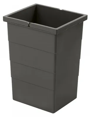 Image de Hailo Seau intérieur 1138999 gris foncé 13 litres 207 x 242 x 350 mm