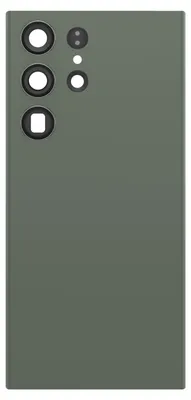 Zdjęcie produktu dla Clappio, zapasowa pokrywa baterii do Galaxy S23 Ultra z wbudowanym klejem, zielona