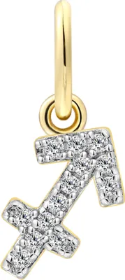 Produktbild von XENOX Charm-Anhänger Sternzeichen SCHÜTZE vergoldet XS10468G