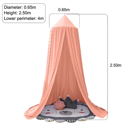 Produktbild von Betthimmel Babybett Baldachin Moskitonetz für Schlafzimmer Moskitonetz Insektenschutz Kinder Prinzessin ,(Rosa)