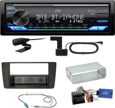 Produktbild von JVC KD-X482DBT Bluetooth DAB USB Einbauset für Skoda Yeti 5L Octavia 2