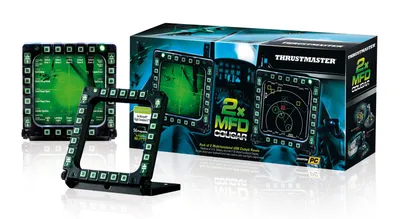 Produktbild von ThrustMaster MFD Cougar Pack - Flugsimulator-Instrumentenbrett - 20 Tasten - kabelgebunden (Packung mit 2)