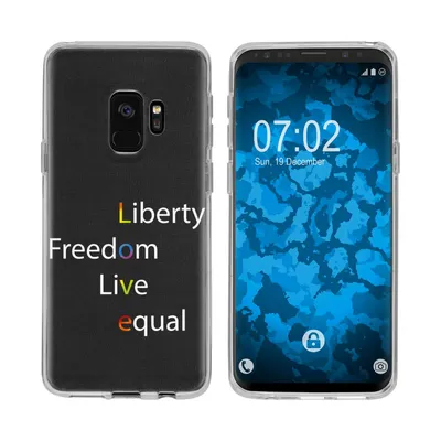 Produktbild von PhoneNatic Case kompatibel mit Samsung Galaxy S9 Silikon-Hülle pride Wörter M2