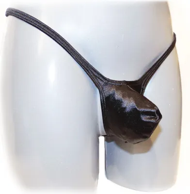 Produktbild von Atmungsaktiver Tanga mit Bulge Pouch und elastischen Bündchen, Schwarz, XXL