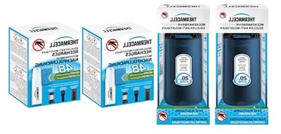 Productafbeelding van Muggenverspreider Pakket - Anti-insecten - Buiten Zitten - Bescherming 20m² - 96 Uur Gebruik - Blauw