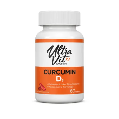 Produktbild von UltraVit Curcumin D3 60 Weichkapseln Vitamine für die Immunität Gesundheit