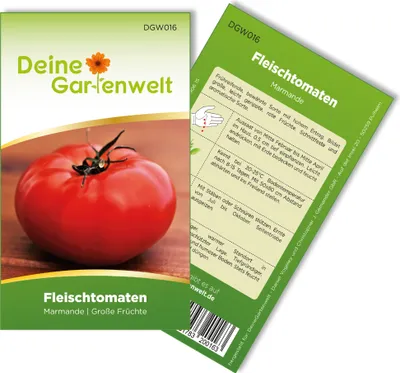 Produktbild von Fleischtomaten Marmande Samen - Solanum lycopersicum - Tomatensamen - Gemüsesamen - Saatgut für 15 Pflanzen