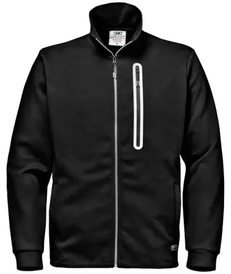 Produktbild von Sir Safety Big Pocket Arbeitssweatjacke mit Full Zip, Doppeljersey und Reflexprofil, XXL, Schwarz
