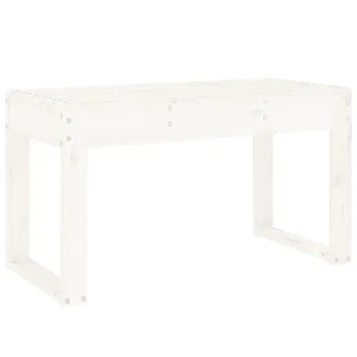 Obrázek produktu pro vidaXL Zahradní lavice bílá 80x38x45 cm z masivního borovicového dřeva