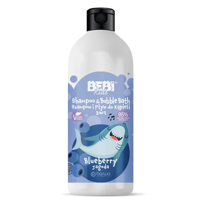 Produktbild von BARWA Bebi Kinder Shampoo & Schaumbad Shampoo & Schaumbad 2in1 Heidelbeere 500ml