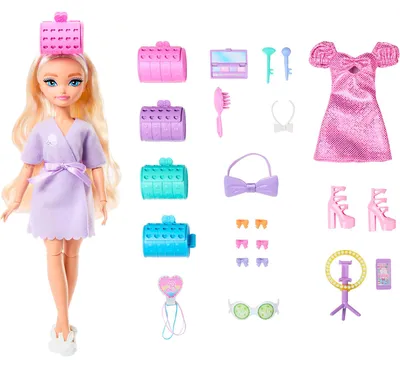 Produktbild von Barbie Dream GET READY WITH „Malibu“-Modepuppe mit Überraschungs-Accessoires und mehr als 15 Looks, Modepuppe, Weiblich, 4 Jahr(e), Junge/Mädchen, 298 mm, 220 g