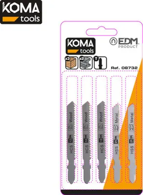 Obrázek produktu pro 5 pilových listů KOMA - pro skládačky 08705 - 08732