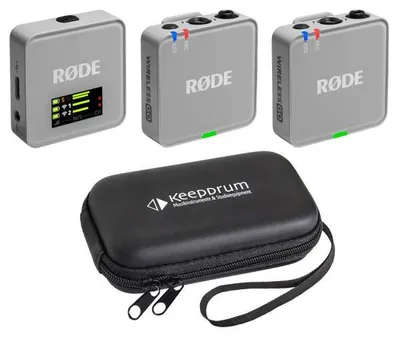 Zdjęcie produktu dla System mikrofonowy Rode Wireless GO Gen 3 w kolorze szarym z etui