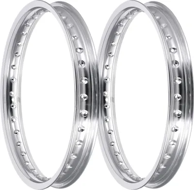 Produktbild von Set: 2x Felge 1,6 x 16" Alufelge poliert - für Simson S50, S51, S70, KR51 Schwalbe, SR4, Duo4