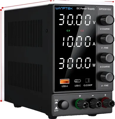 Obrázek produktu pro Laboratorní napájecí zdroj, výstup 30V 10A, nastavitelné napětí a proud, DPS3010U 30V 10A