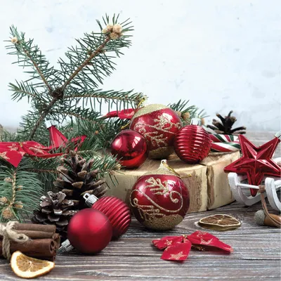 Image de 20 serviettes en papier 33 x 33 cm Christmas holiday