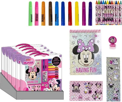 Immagine prodotto di Disney Minnie Set creativo da scrivere e colorare con motivo Minnie da colorare