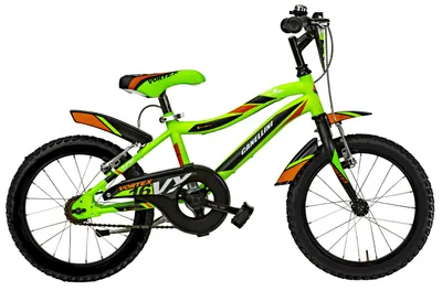 Immagine prodotto di Bicicletta MTB da bambino Canellini VORTEX 16" - Verde/Nero/Arancione