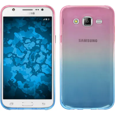 Produktbild von PhoneNatic Case kompatibel mit Samsung Galaxy J7 (2015 / J700) - Design:06 Silikon Hülle Ombrè + 2 Schutzfolien