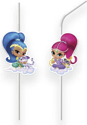 Produktbild von Shimmer und Shine 6 Trinkhalme
