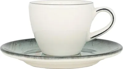 Obrázek produktu pro Bonna Madera – šálky na espresso a podšálky – 80 cc – porcelán – sada 6 ks