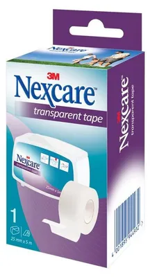 Immagine prodotto di Nexcare™ Cerotto trasparente, 25 mm x 5 m, 1 confezione | Confezione (1 pezzo)