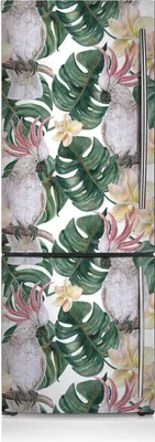 Produktbild von Magnete Küche Kühlschrank Kühlschrankmagnete 60x205 cm - Tropische Papageien.
