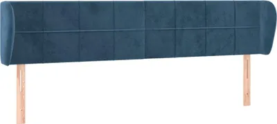 Obrázok produktu pre vidaXL Čelo postele s ušami tmavomodré 203x23x78/88 cm Velvet