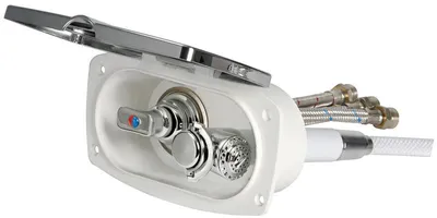 Immagine prodotto di Box doccia New Edge, tubo flessibile in PVC cromato 4 m attacco doccia, posteriore, 1 pezzo