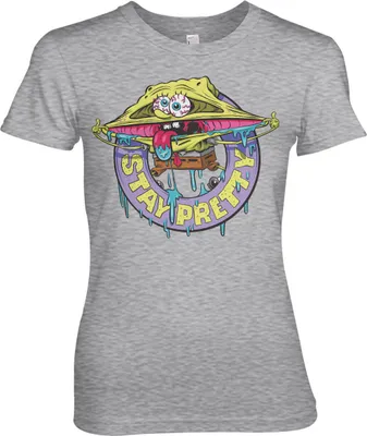 Produktbild von SpongeBob - Stay Pretty Girly Tee - Small - HeatherGrey