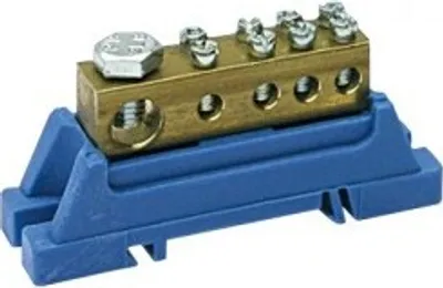 Produktbild von PE-Klemme blau für Hutschiene 46.31 E-P